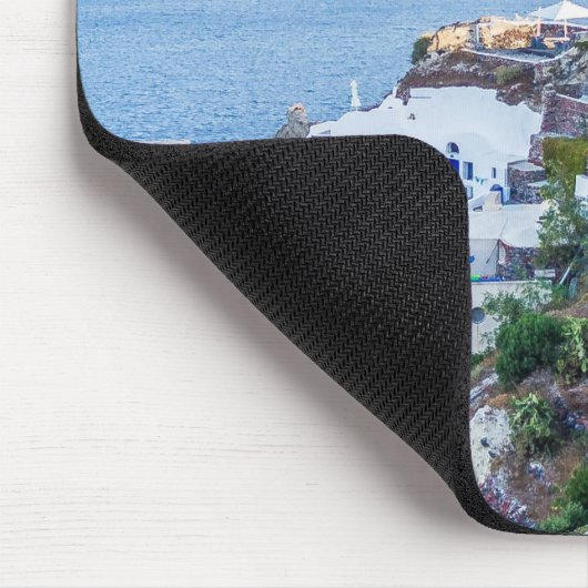 Griechenland bitte/ Personalisiert/ Santorin Lands Mousepad (Ecke)