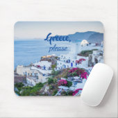 Griechenland bitte/ Personalisiert/ Santorin Lands Mousepad (Mit Mouse)