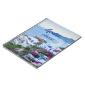 Griechenland bitte/ Personalisiert/ Santorin Lands Notizblock (Linke Seite)