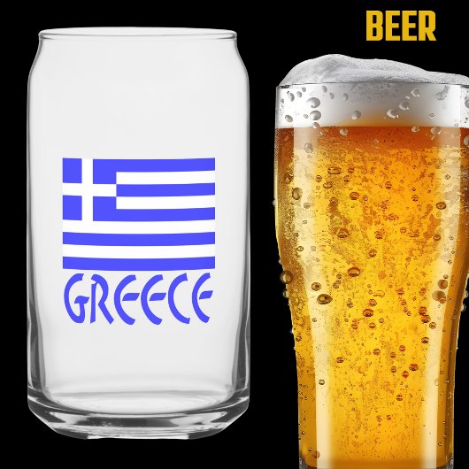 Griechenland: Blaugriechische Flagge Dosenglas