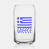 Griechenland: Blaugriechische Flagge Dosenglas (Vorderseite)