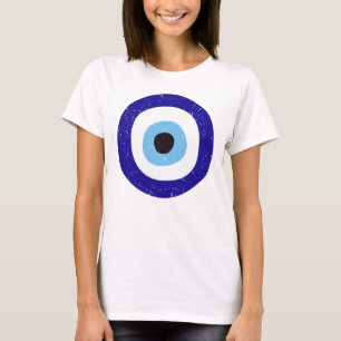 Griechenland böse Augen gestört Design Frauen Weiß T-Shirt