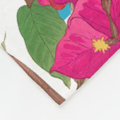 Griechenland Bougainvillea Griechische Insel Windm Fleecedecke (Ecke)