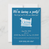 Griechenland-Bürsten-Flagge Einladung (Rückseite)