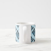 Griechenland-Bürsten-Flagge Espressotasse (Rückseite)