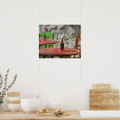 GRIECHENLAND, CRETE, Provinz Hania, Hania: farbenf Poster (Küche)