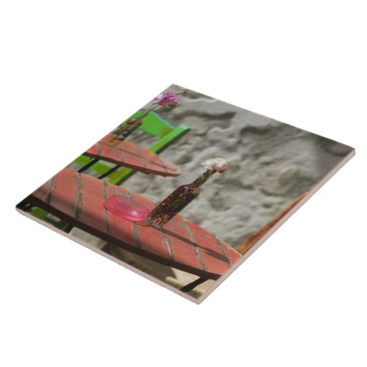 GRIECHENLAND, CRETE, Provinz Hania, Hania:farbig Fliese (Seite)