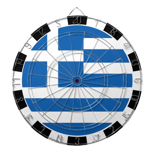 Griechenland - Dartboard und Griechische Flagge /  Dartscheibe (vorne)