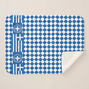 Griechenland Decke, Kunst, patriotische, griechisc Sherpadecke