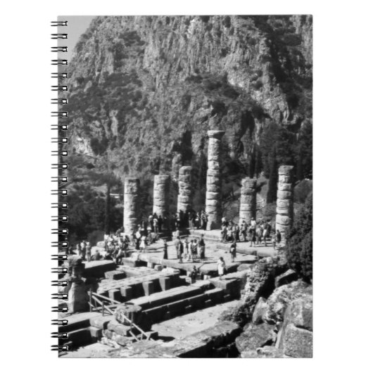 Griechenland Delphi Apollo Temple 1970 Notizblock (Vorderseite)
