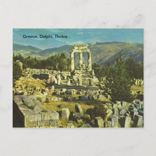 Griechenland, Delphi, Tholos Postkarte (Vorderseite)