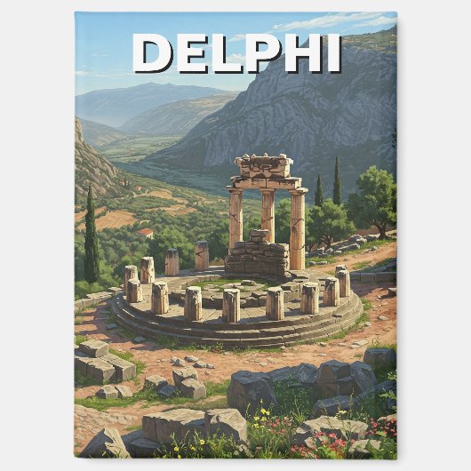 Griechenland Delphi Travel Magnet (Vorderseite)