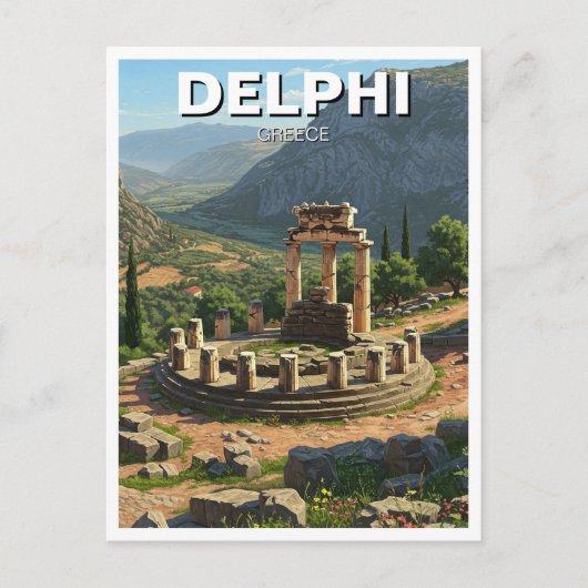 Griechenland Delphi Travel Postkarte (Vorderseite)