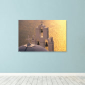 Griechenland, die Kykladen-Inseln, Santorini, Leinwanddruck (Insitu (Holzboden))