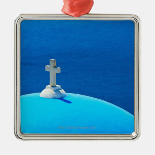 Griechenland, die Kykladen-Inseln, Santorini, Oia, Silbernes Ornament