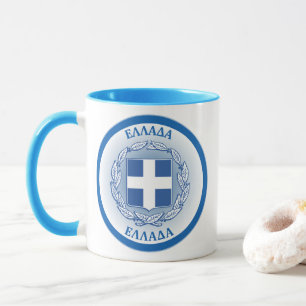 Griechenland-Erbe-Emblem Tasse