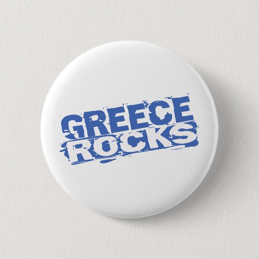 Griechenland-Felsen Button (Vorderseite)