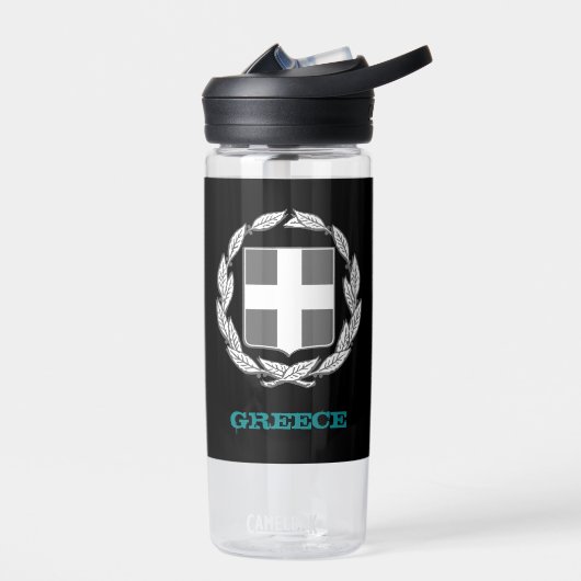 Griechenland - Fitness und griechisches Wappen / F Trinkflasche (Links)