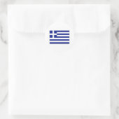 Griechenland FLAG International Runder Aufkleber (Tasche)