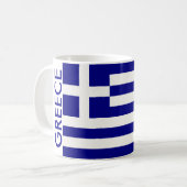 GRIECHENLAND FLAG KAFFEETASSE (Vorderseite Links)
