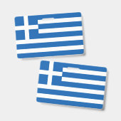 Griechenland-Flagge Ausweis (Vorder- & Rückseite)