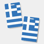 Griechenland-Flagge Ausweis (Vorder- & Rückseite)