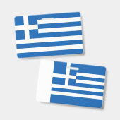 Griechenland-Flagge Ausweis (Vorder- & Rückseite)