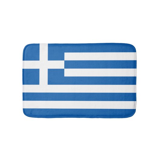 Griechenland-Flagge Badematte (Vorderseite)