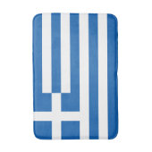 Griechenland-Flagge Badematte (Vorderseite Vertikal)