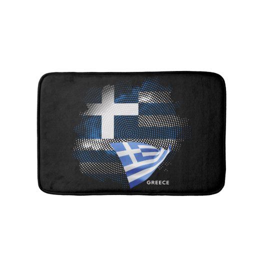Griechenland-Flagge Badematte (Vorderseite)