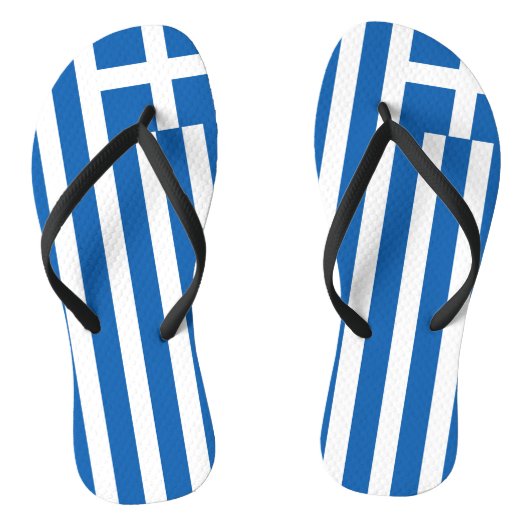 Griechenland-Flagge Badesandalen (Fußbett)