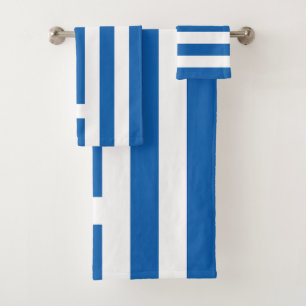 Griechenland-Flagge Badhandtuch Set