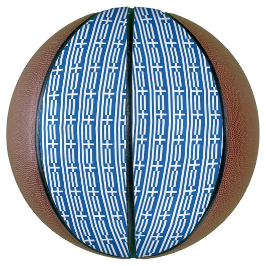 Griechenland-Flagge  Basketball (Vertikal)