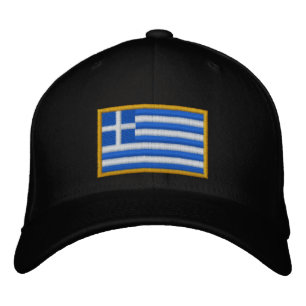 Griechenland-Flagge Bestickte Baseballkappe