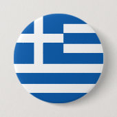Griechenland-Flagge Button (Vorderseite)