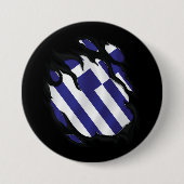 Griechenland-Flagge Button (Vorderseite)
