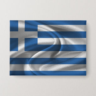 Griechenland-Flagge-Button Button