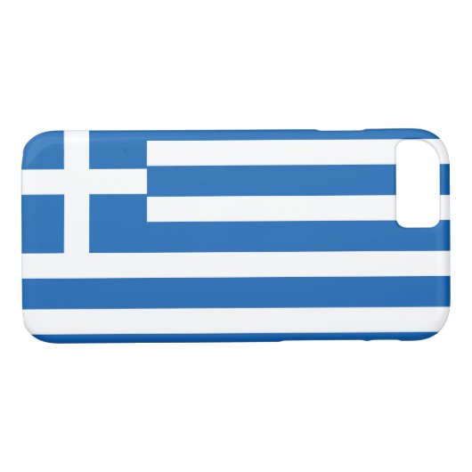 Griechenland-Flagge Case-Mate iPhone Hülle (Rückseite (Horizontal))
