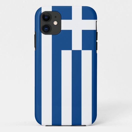 Griechenland-Flagge Case-Mate iPhone Hülle (Rückseite)