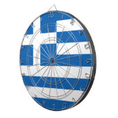 Griechenland-Flagge  Dartscheibe (Vorderseite rechts)