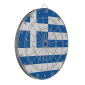 Griechenland-Flagge  Dartscheibe (Vorderseite Links)