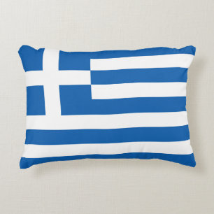 Griechenland-Flagge Dekokissen