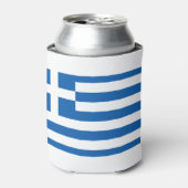 Griechenland-Flagge Dosenkühler (Kanne Vorderseite)