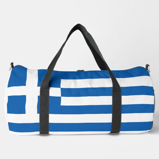 Griechenland-Flagge Duffle Bag (Vorderseite)