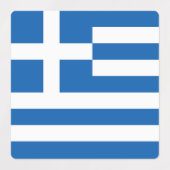 Griechenland-Flagge Etiketten (Design 1)