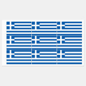 Griechenland-Flagge Etiketten (Blatt)