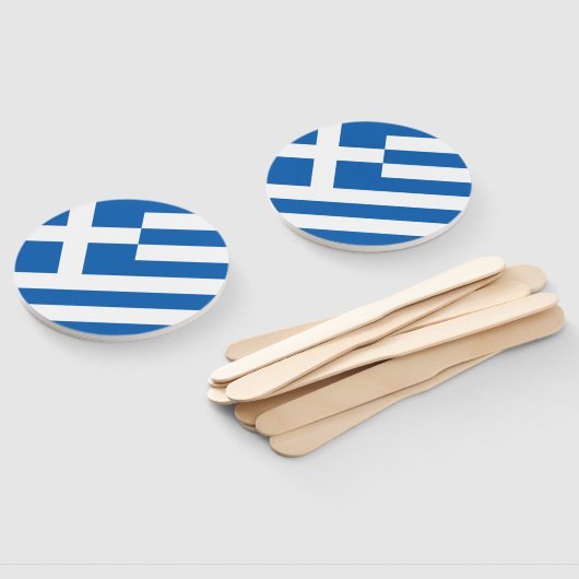 Griechenland-Flagge Fächer (Non-assembled)