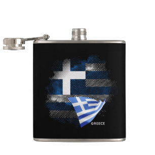 Griechenland-Flagge Flachmann