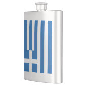 Griechenland-Flagge Flachmann (Links)