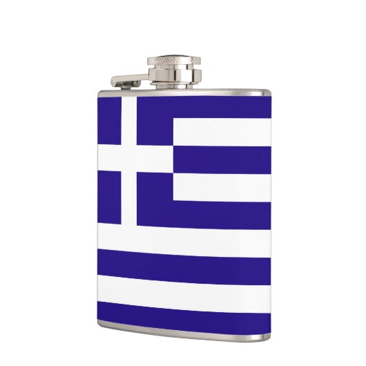 Griechenland-Flagge Flachmann (Links)